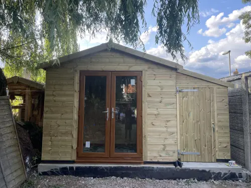 Outdoor Timber Home Office